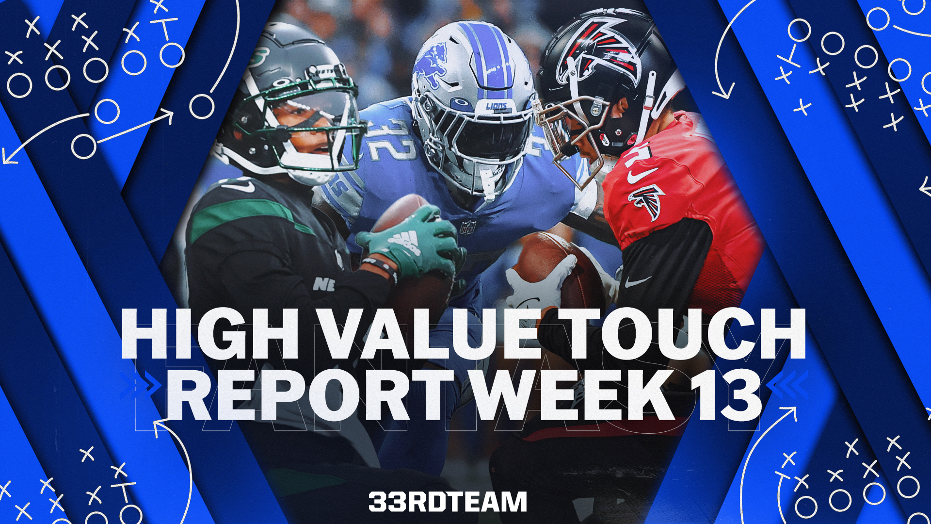 High-Value Touch Report: NFL Week 13 Fantasy Football Rushing, Receiving Data
