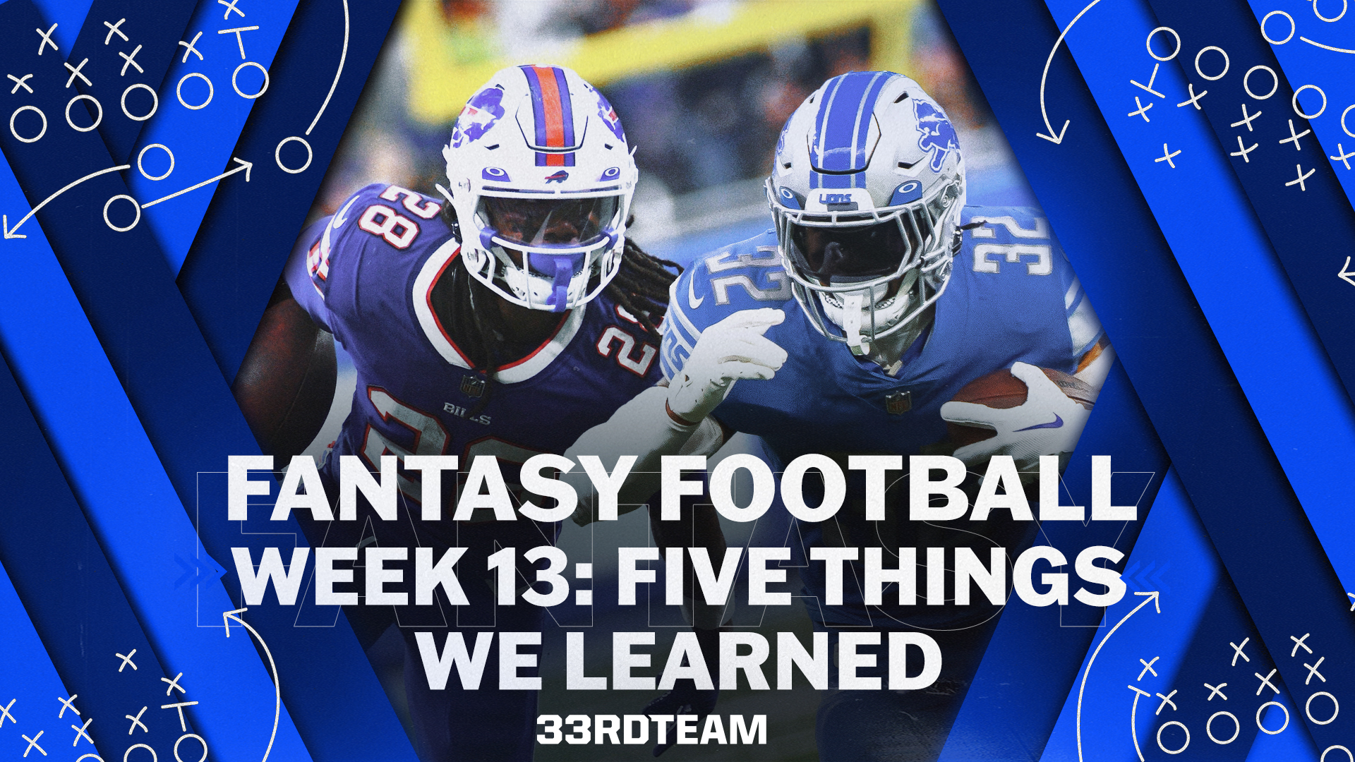 Fantasy Football NFL Week 13: Five Things We Learned