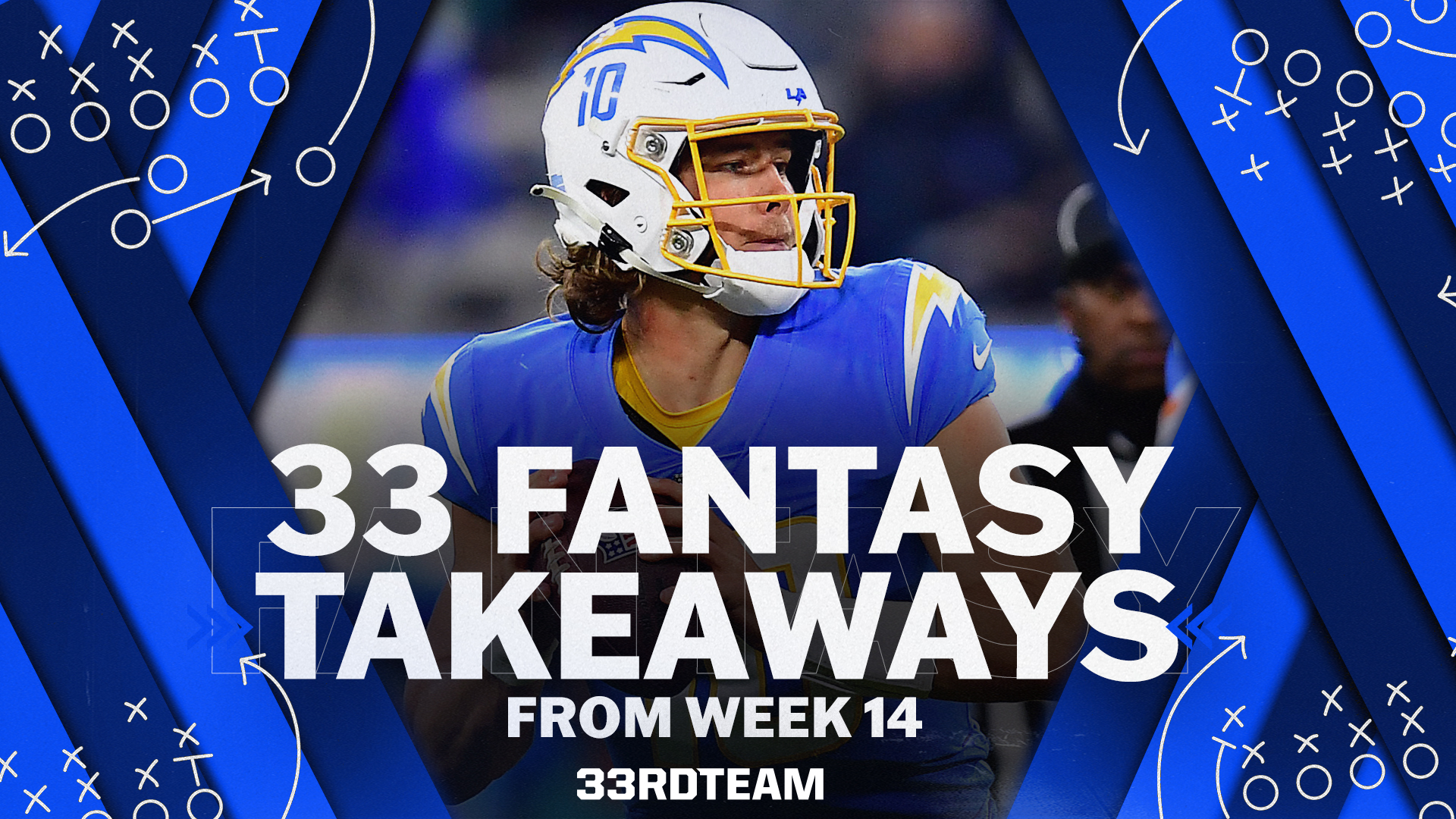 33 Fantasy Football Takeaways From NFL Week 14