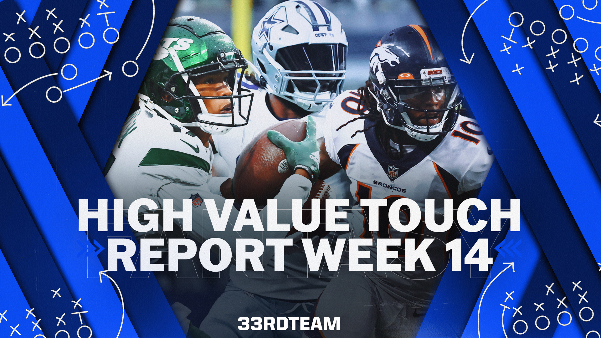High-Value Touch Report: Week 14 Fantasy Football Rushing & Receiving Data