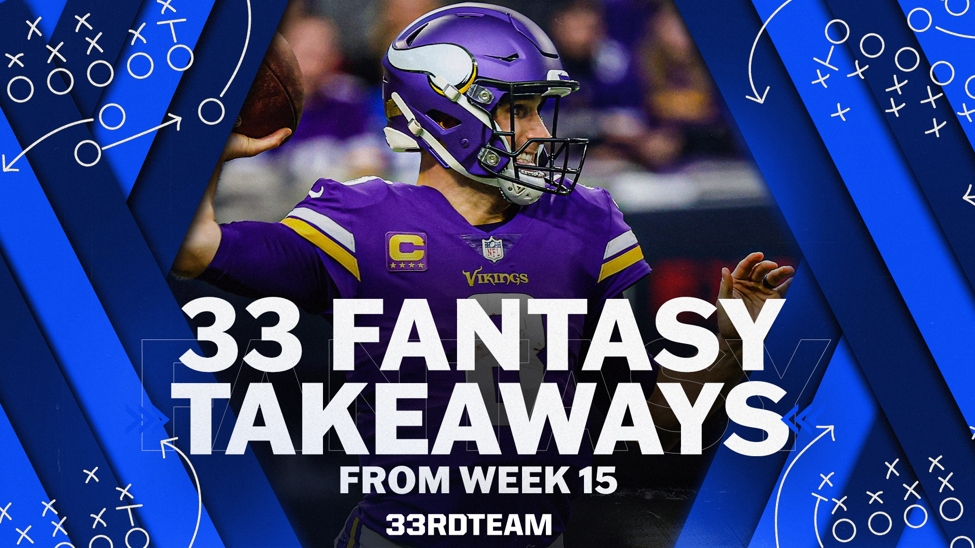 fantasy takeaways from week 15