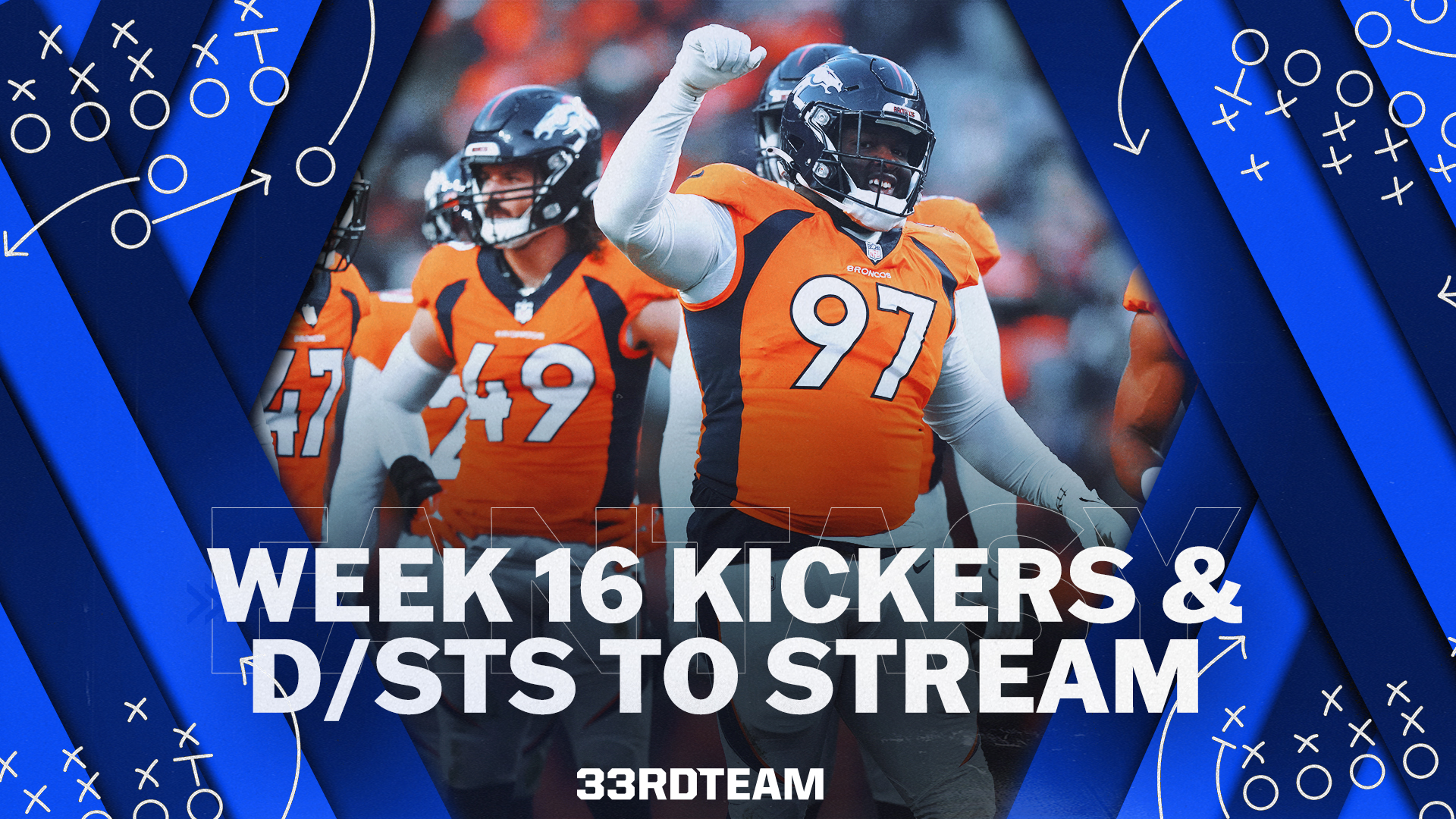 Fantasy Football Defenses and Kickers to Stream for Week 16