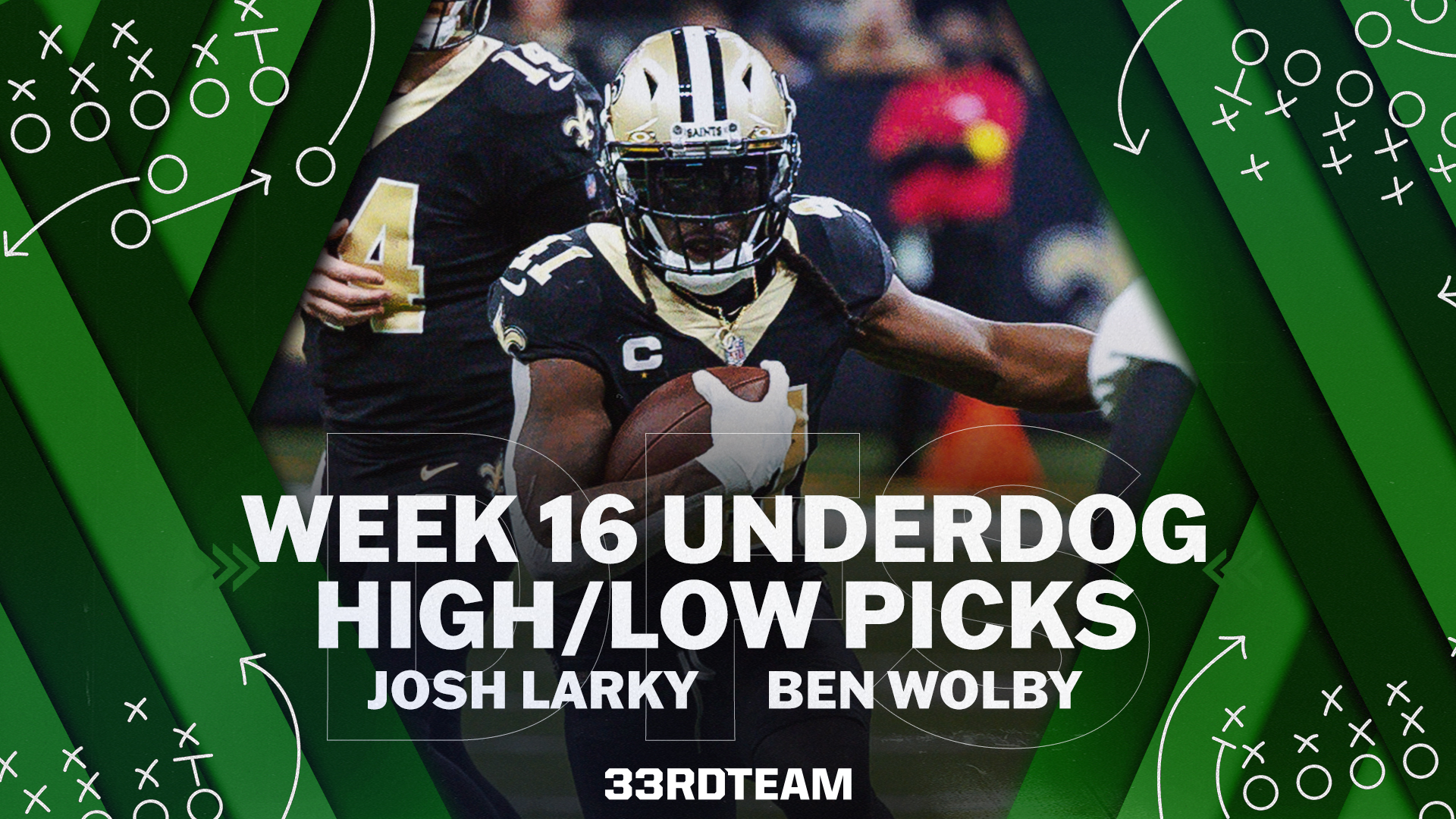 week 16 underdog high/low picks