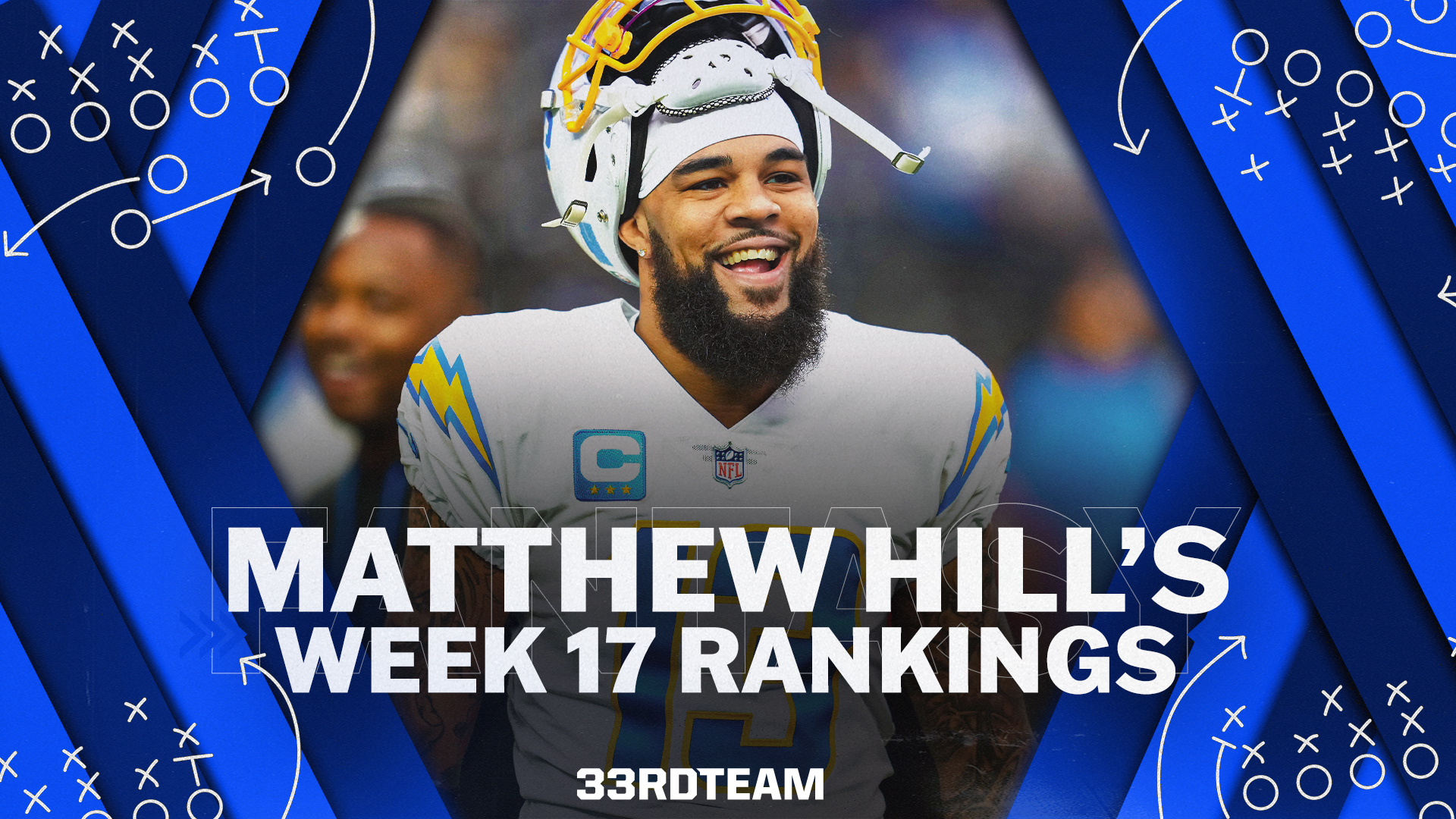 Matthew Hill’s Week 17 Fantasy Football Rankings