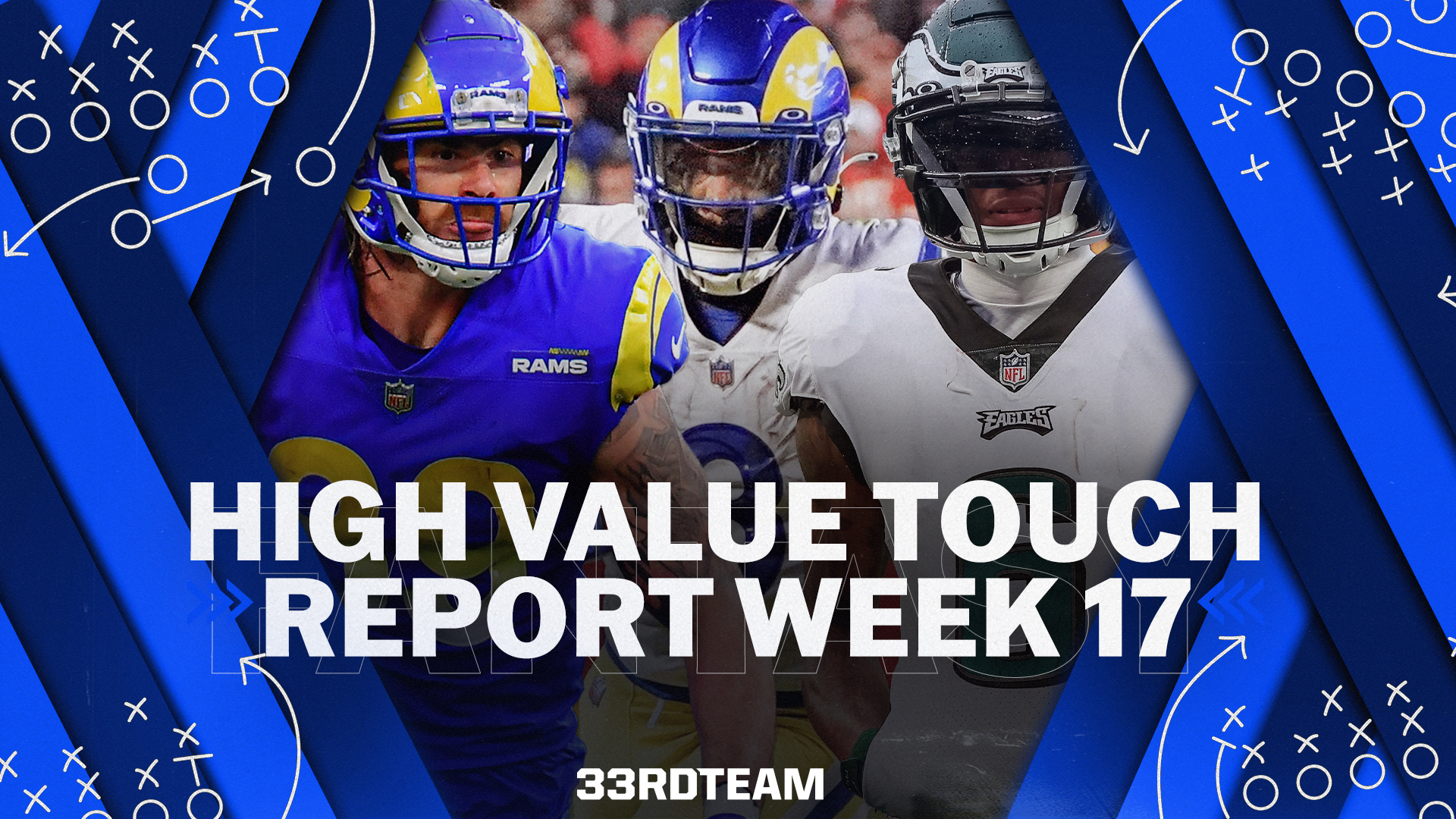 High-Value Touch Report: NFL Week 17 Fantasy Football Rushing, Receiving Data