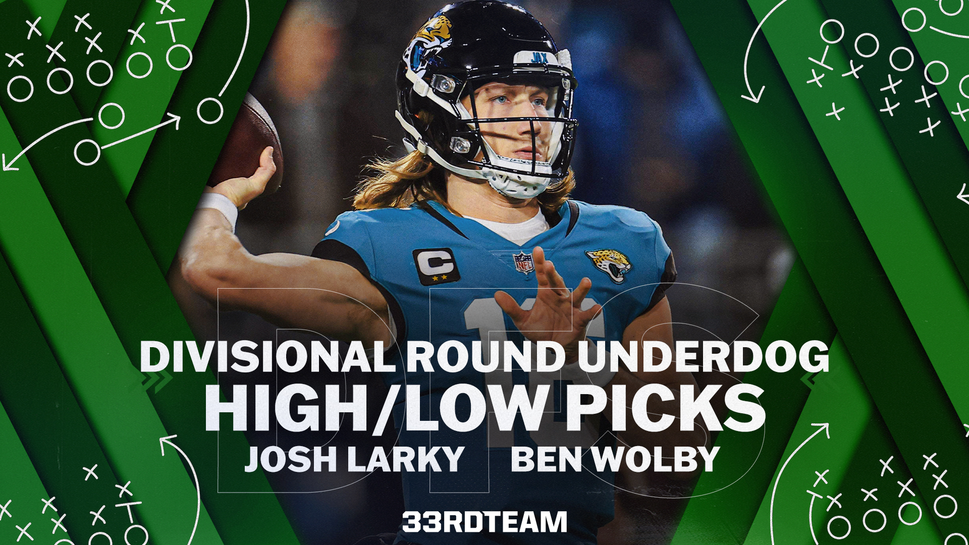 divisional round underdog high/low picks