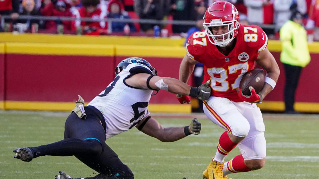 Travis Kelce Chiefs vs. Jaguars