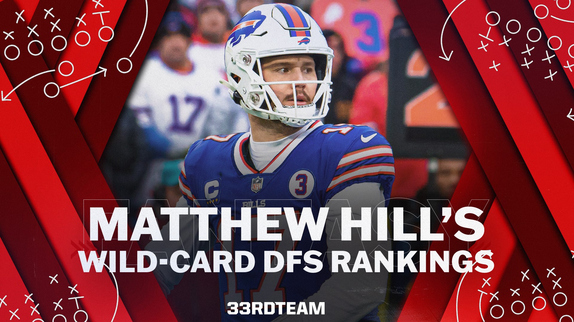 Matthew Hill’s 2023 Super Wild Card Weekend DFS Rankings
