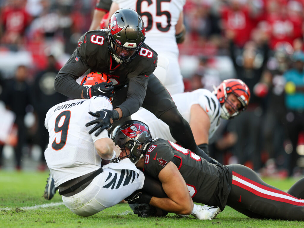 Tampa Bay Buccaneers linebacker Joe Tryon-Shoyinka