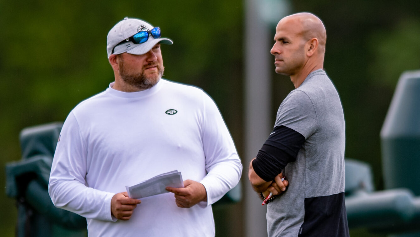 Jets head coach Robert Saleh and GM Joe Douglas