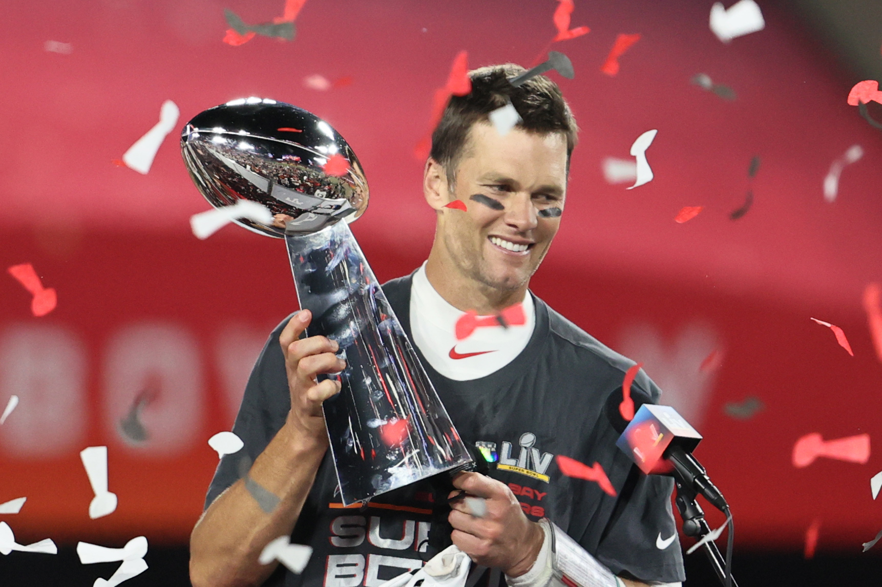 Tom Brady quarterback Tampa Bay Buccaneers Lombardi Trophy