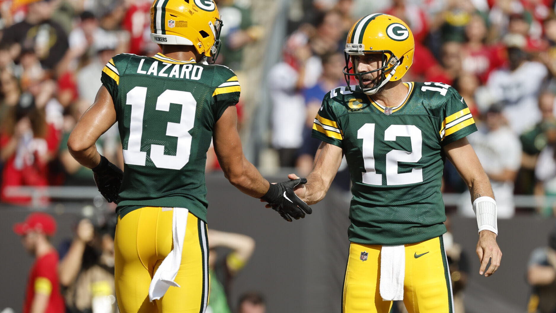 Aaron Rodgers, Allen Lazard