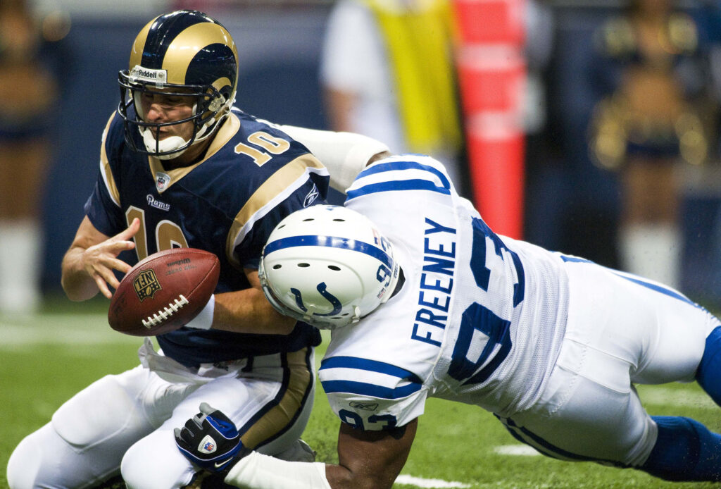 Indianapolis Colts defensive end Dwight Freeney