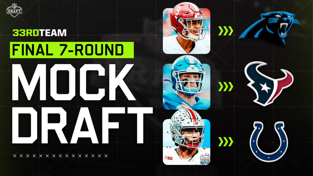 2024 NFL Mock Draft: Full First-Round Predictions at Midseason