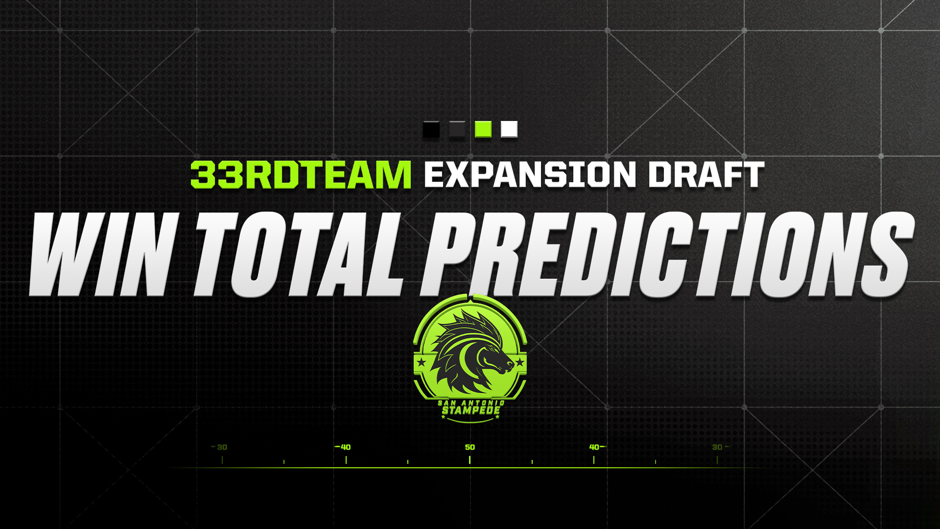 The 33rd Team Expansion Draft: Win Total Predictions for Stampede