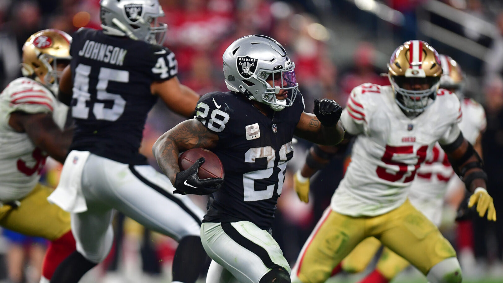 Josh Jacobs Raiders Jimmy Garoppolo