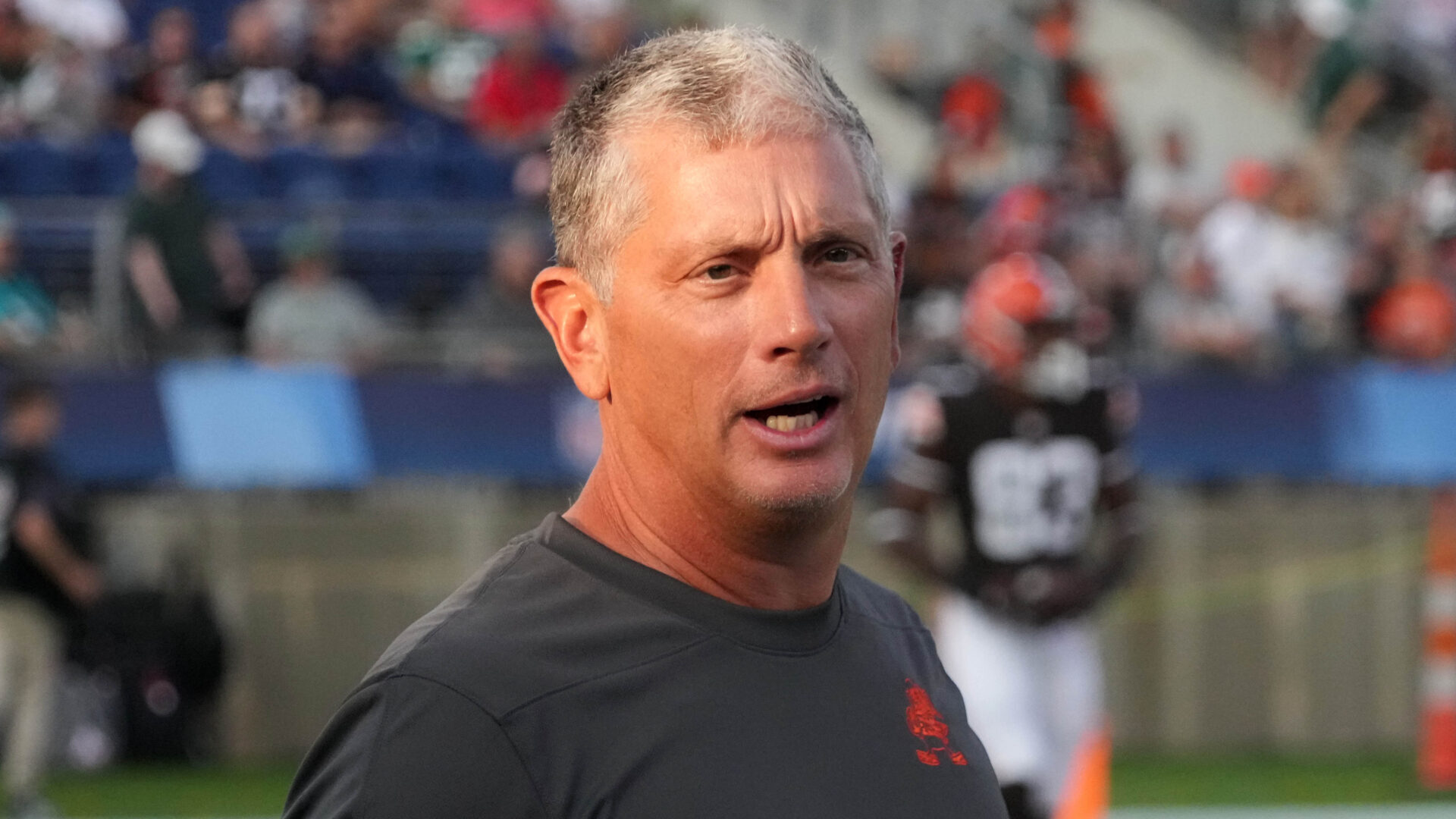 Cleveland Browns defensive coordinator Jim Scwartz