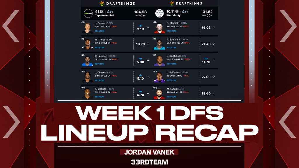 NFL Week 1 DFS