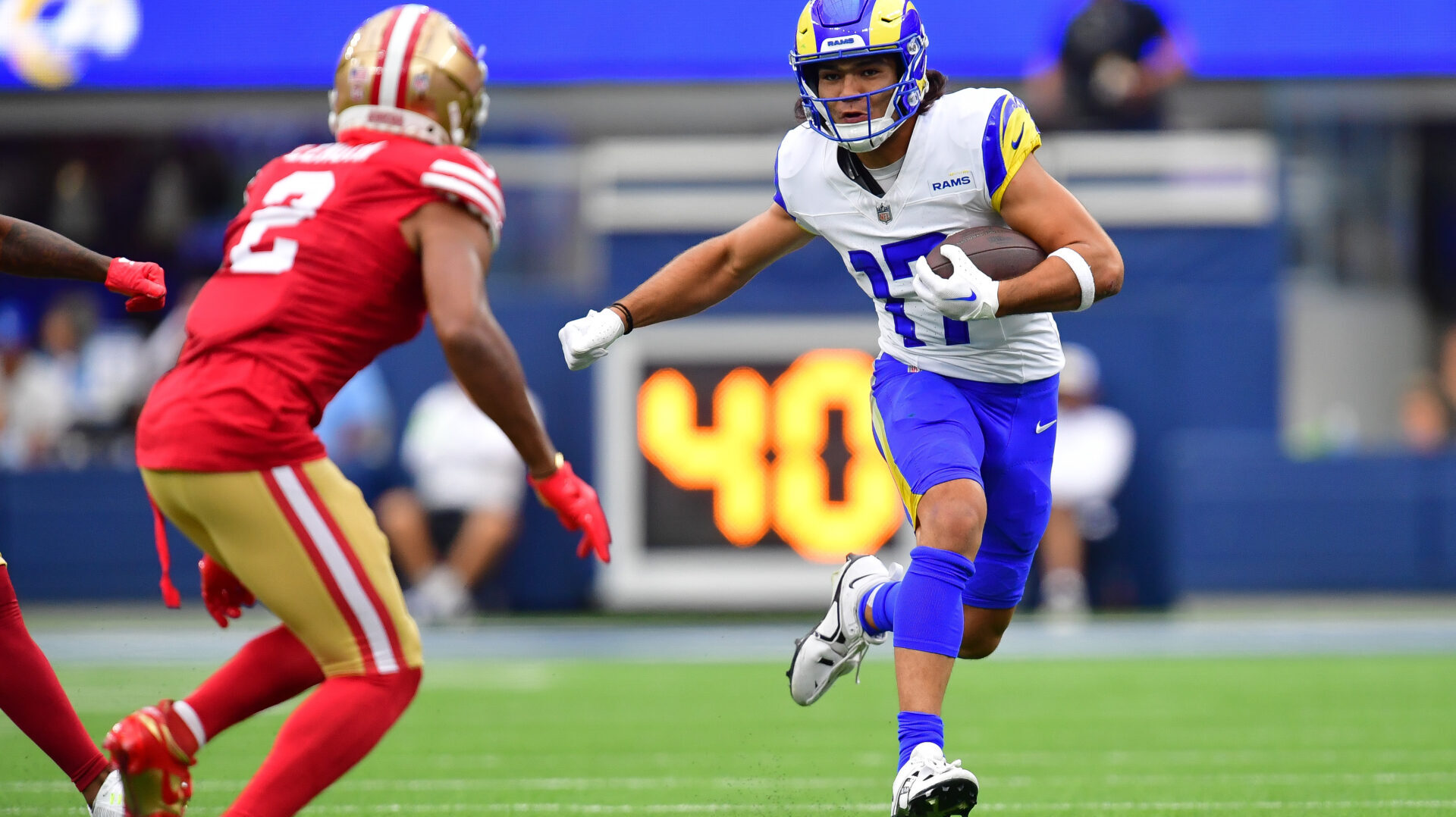 Los Angeles Rams wide receiver Puka Nacua