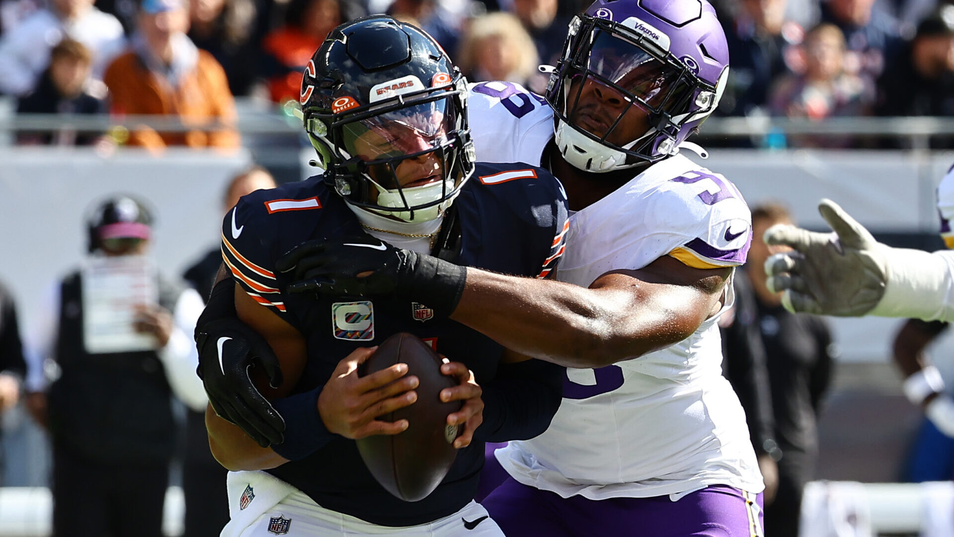 Chicago Bears quarterback Justin Fields