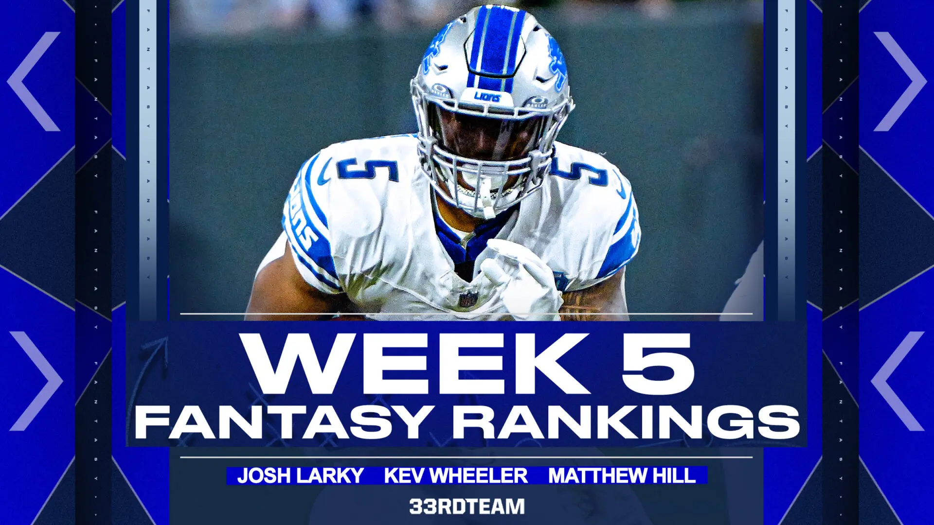 weekly fantasy football rankings