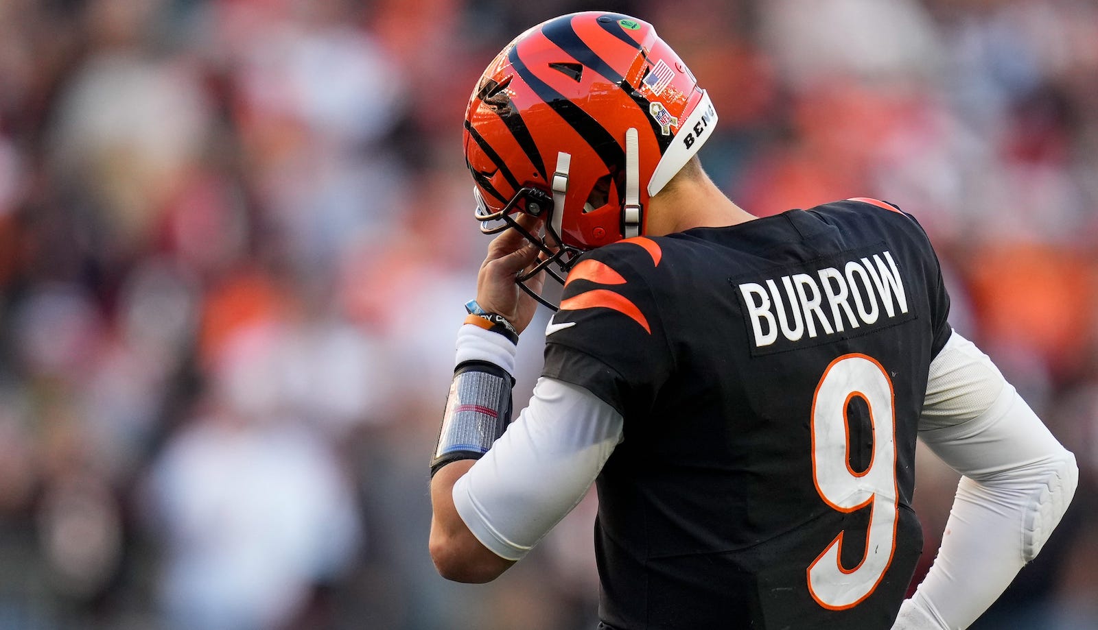 Disappointed Cincinnati Bengals QB Joe Burrow