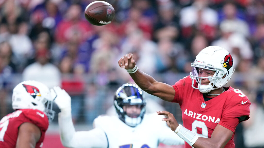 QB Joshua Dobbs, shown here with the Arizona Cardinals