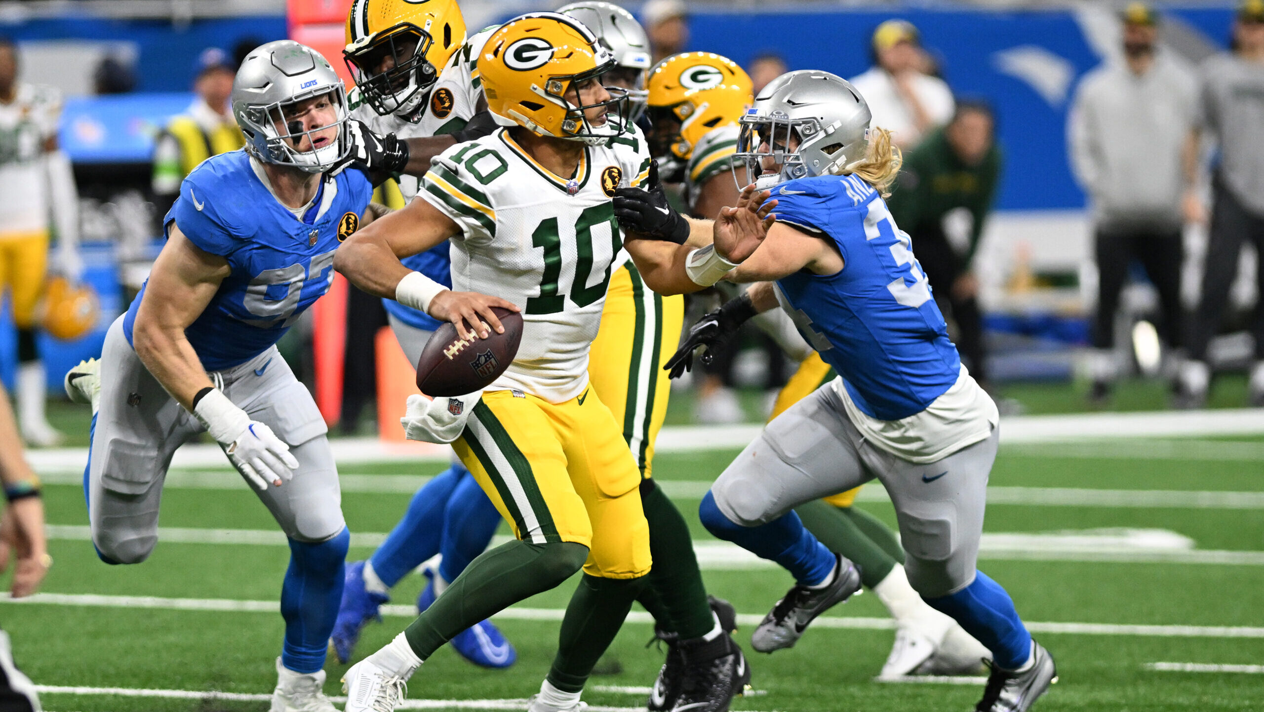 Green Bay Packers QB Jordan Love vs. the Detroit Lions