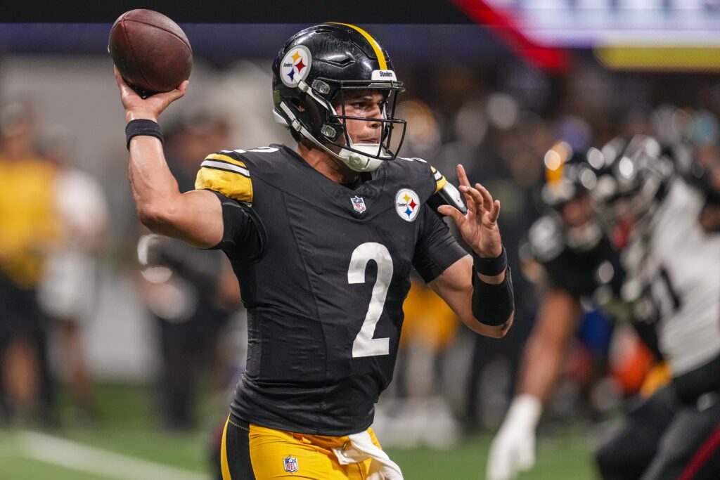Pittsburgh Steelers quarterback Mason Rudolph