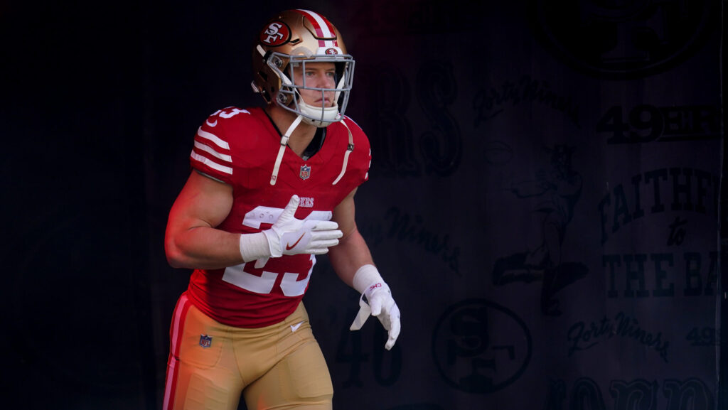 San Francisco 49ers running back Christian McCaffrey