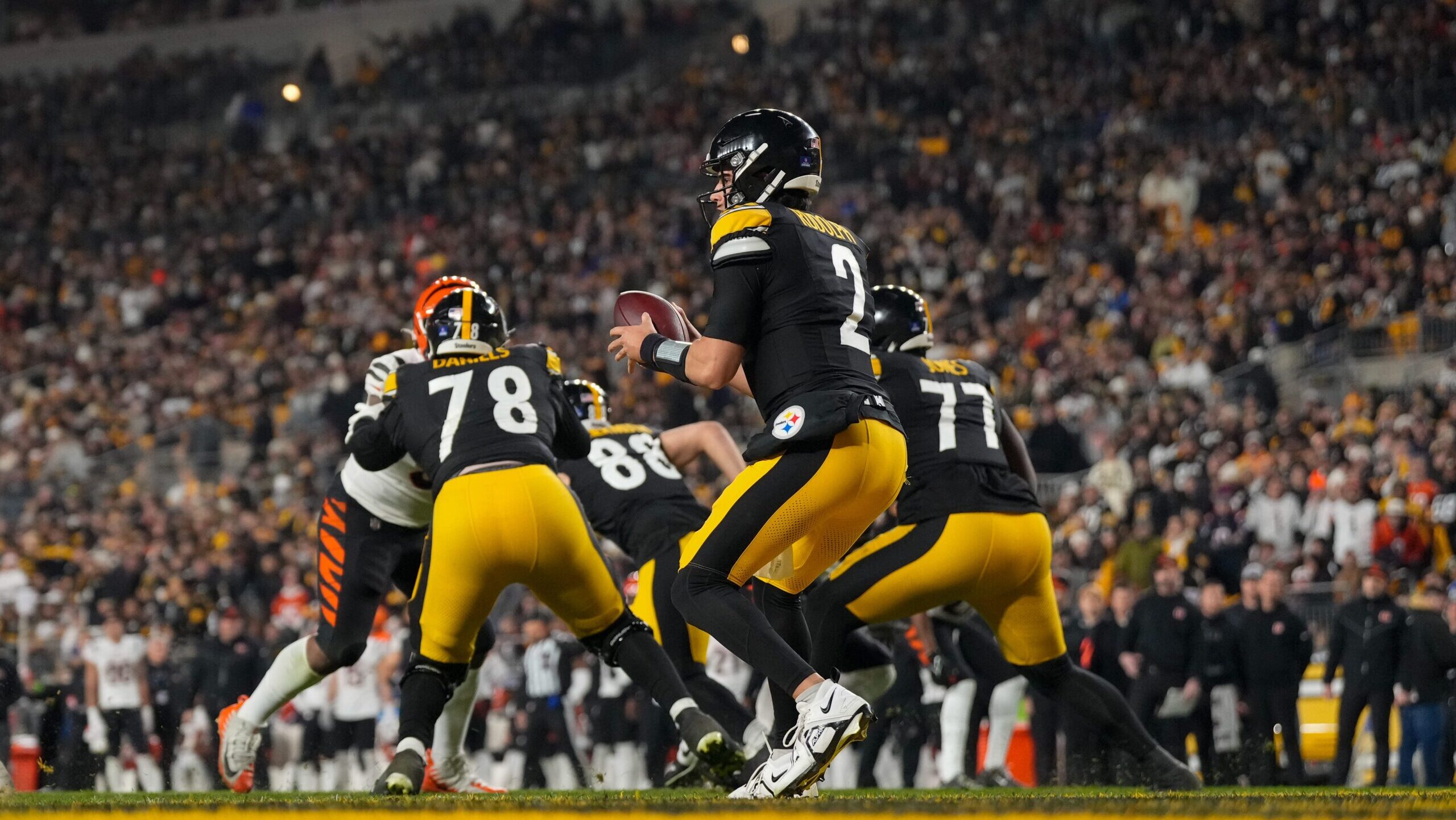 Pittsburgh Steelers quarterback Mason Rudolph