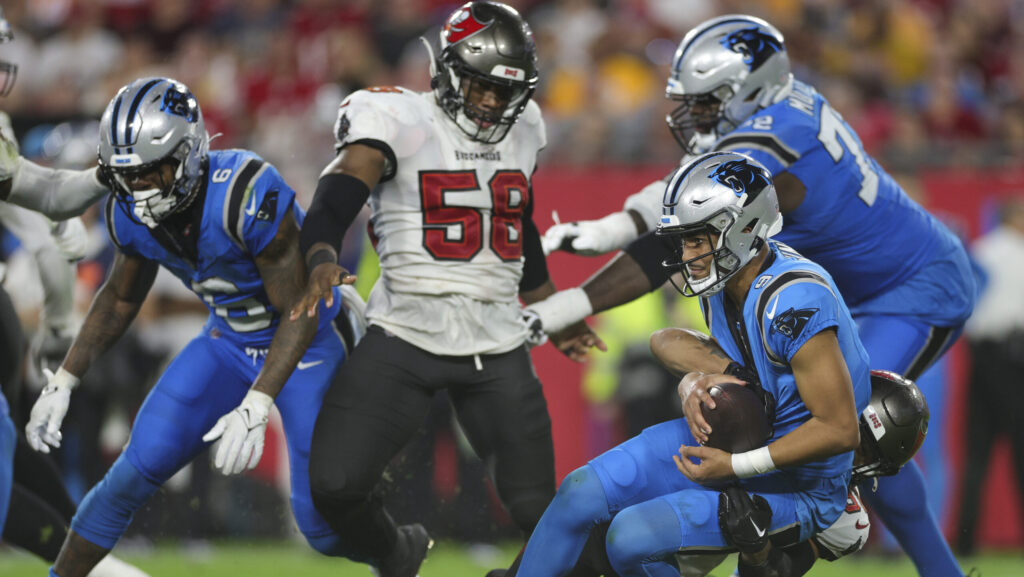 Carolina Panthers quarterback Bryce Young