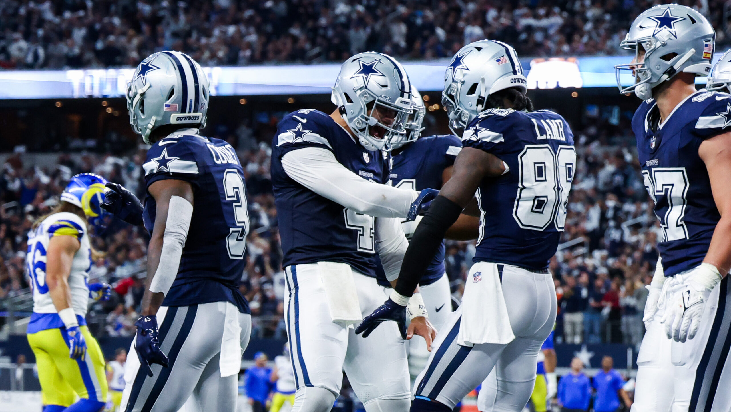 betting preview Lions vs. Cowboys / Dallas Cowboys quarterback Dak Prescott and wide receiver CeeDee Lamb