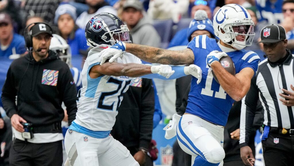 Indianapolis Colts WR Michael Pittman Jr. versus the Tennessee Titans