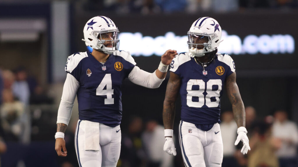 Dallas Cowboys quarterback Dak Prescott and wide receiver CeeDee Lamb