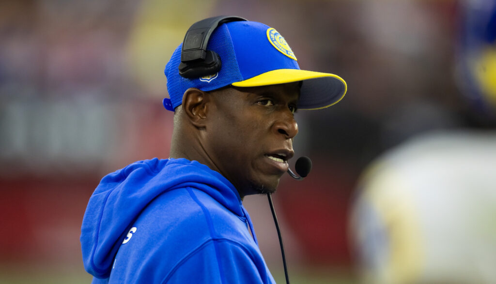 Los Angeles Rams defensive coordinator Raheem Morris