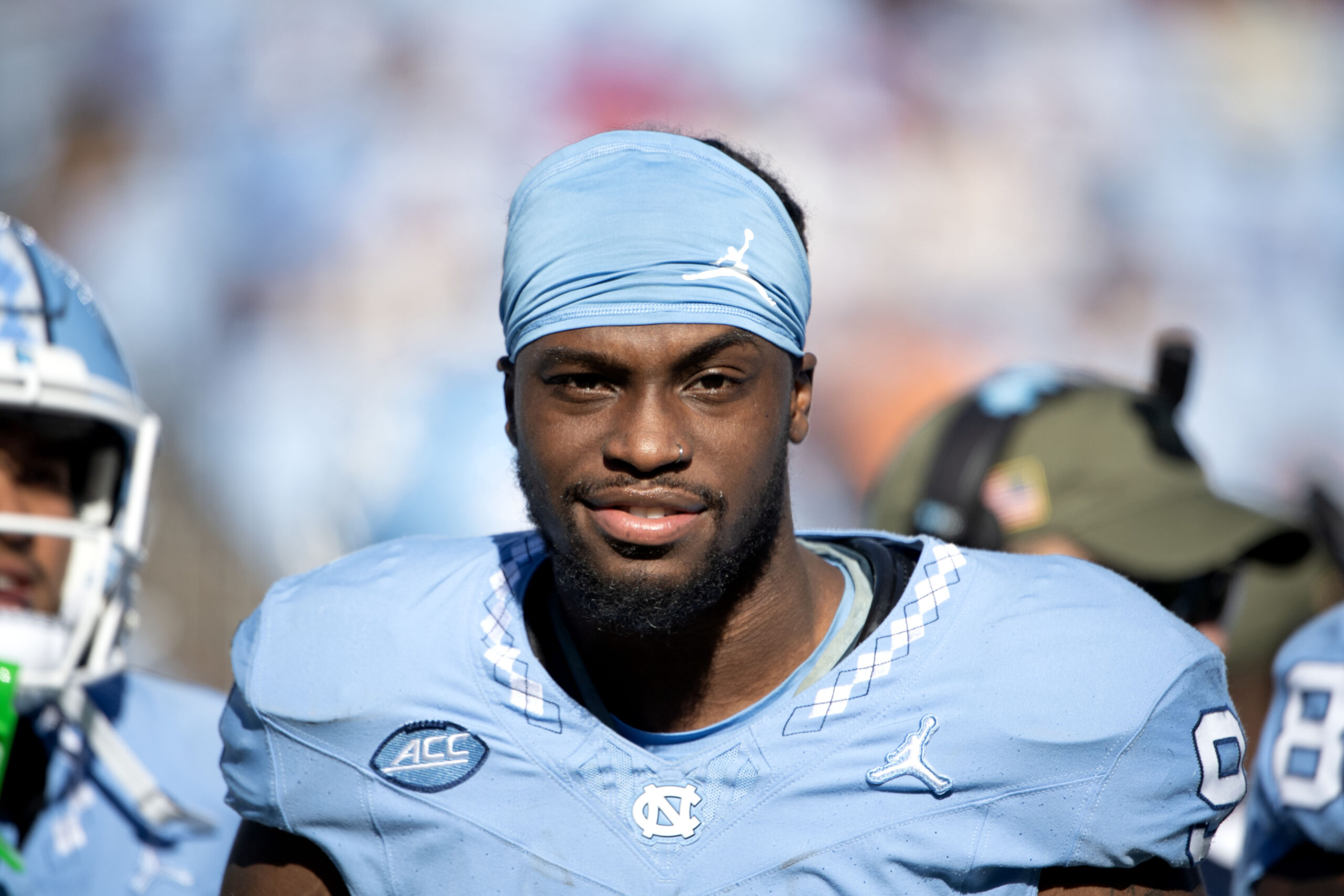 North Carolina Tarheels Wide Receiver Devontez Walker smiles a the camera