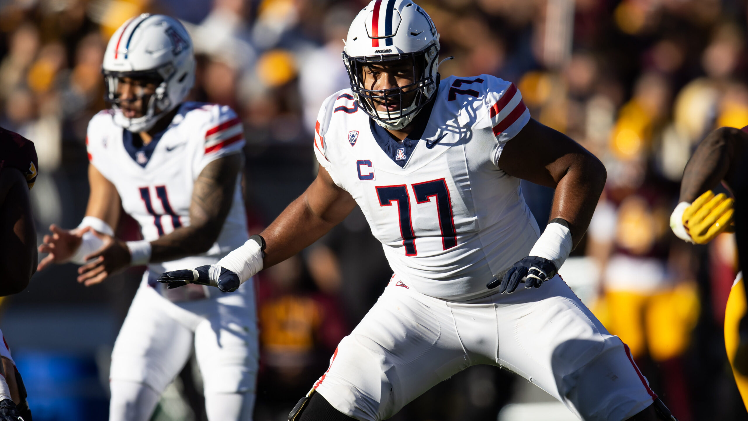  Arizona Wildcats offensive lineman Jordan Morgan