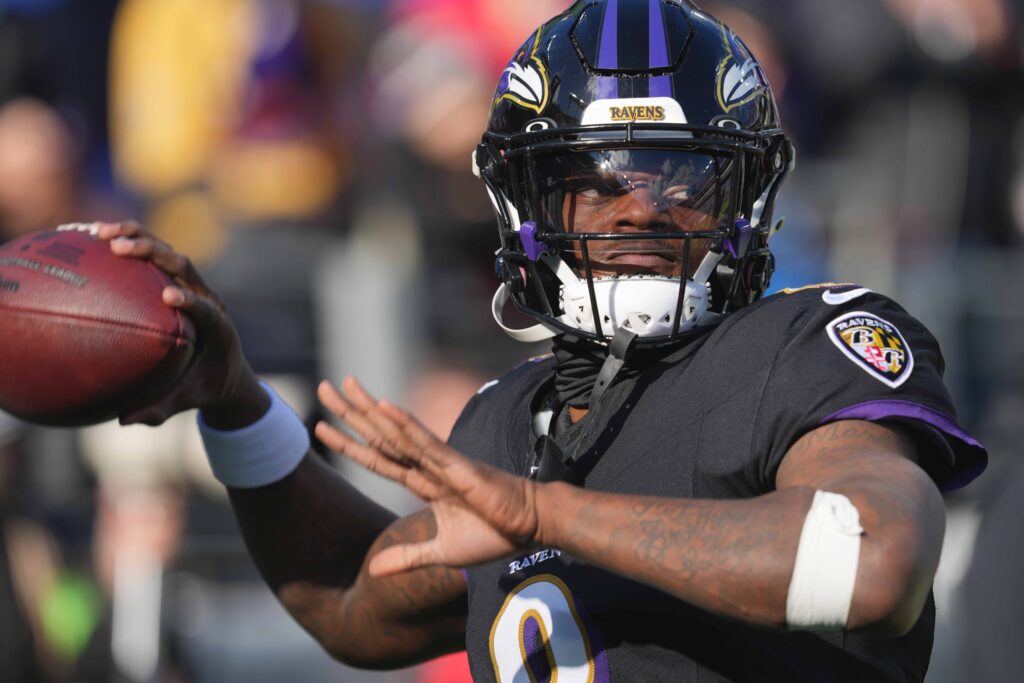Lamar Jackson throwing / conference championship dfs