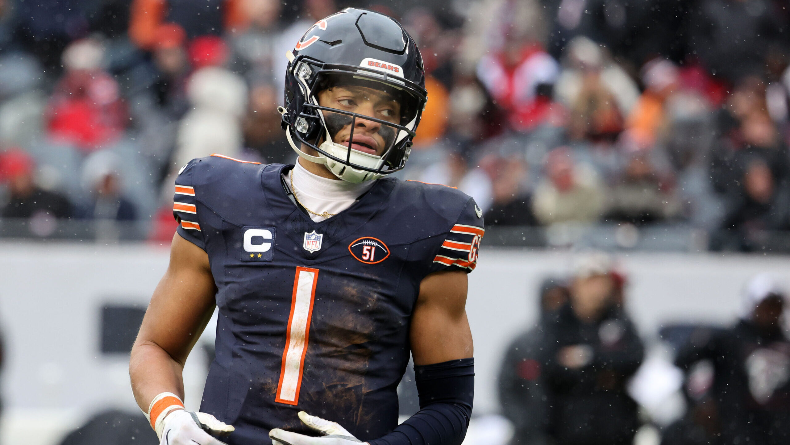 Chicago Bears quarterback Justin Fields