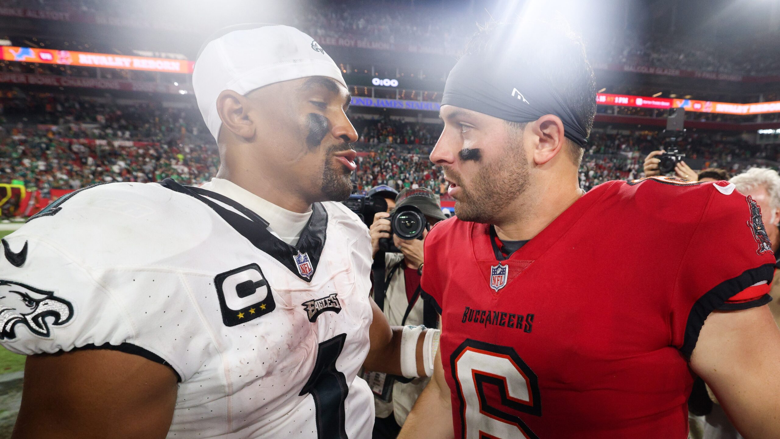 Jalen Hurts and Baker Mayfield