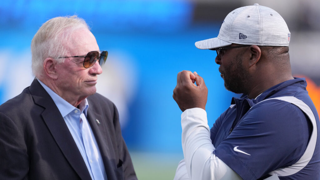 Dallas Cowboys Jerry Jones, left, and Will McClay