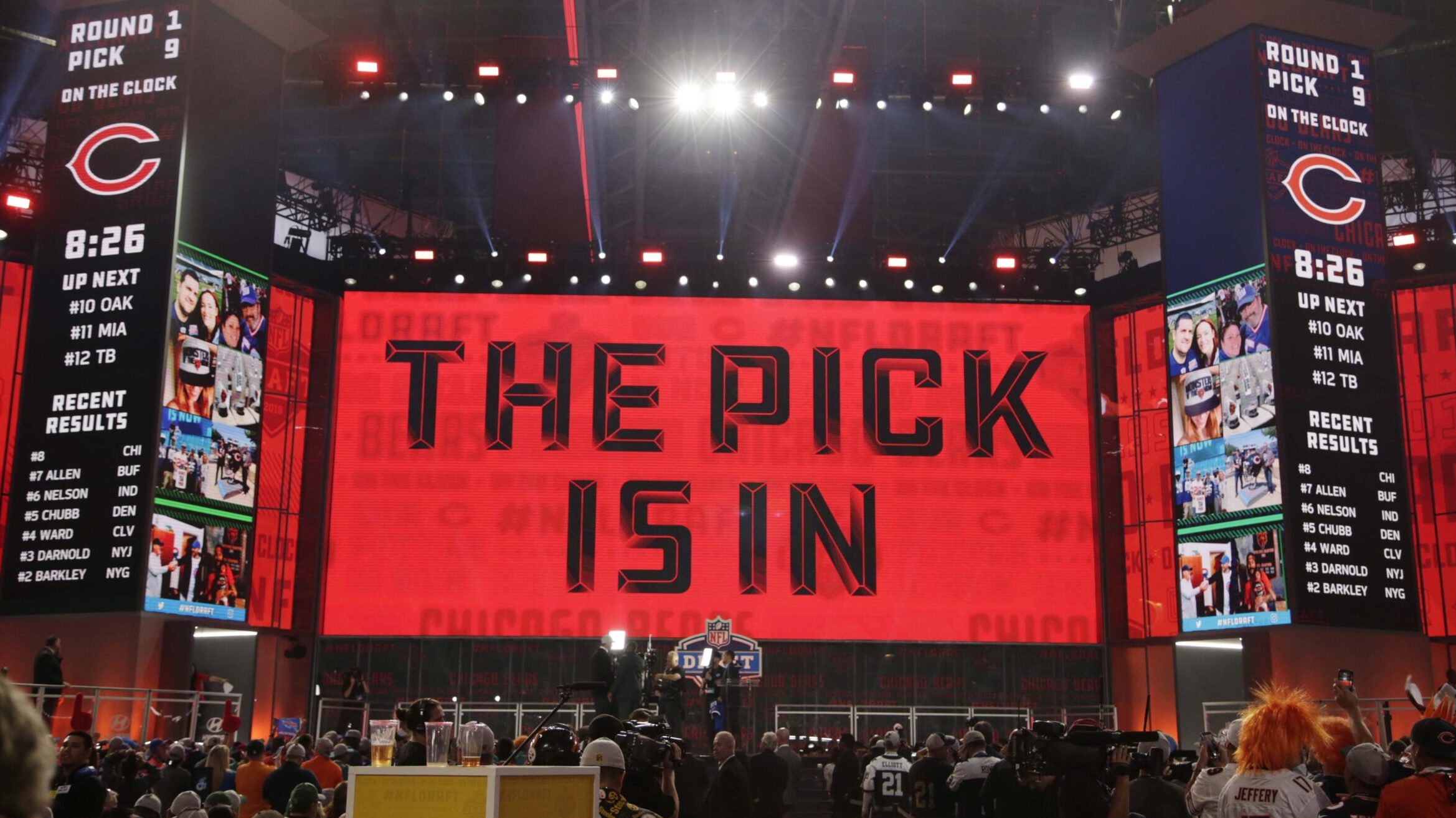 Bears "pick is in" at the 2018 NFL Draft