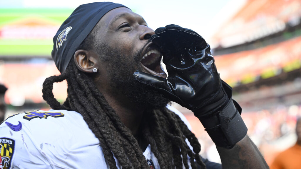 Baltimore Ravens linebacker Jadeveon Clowney