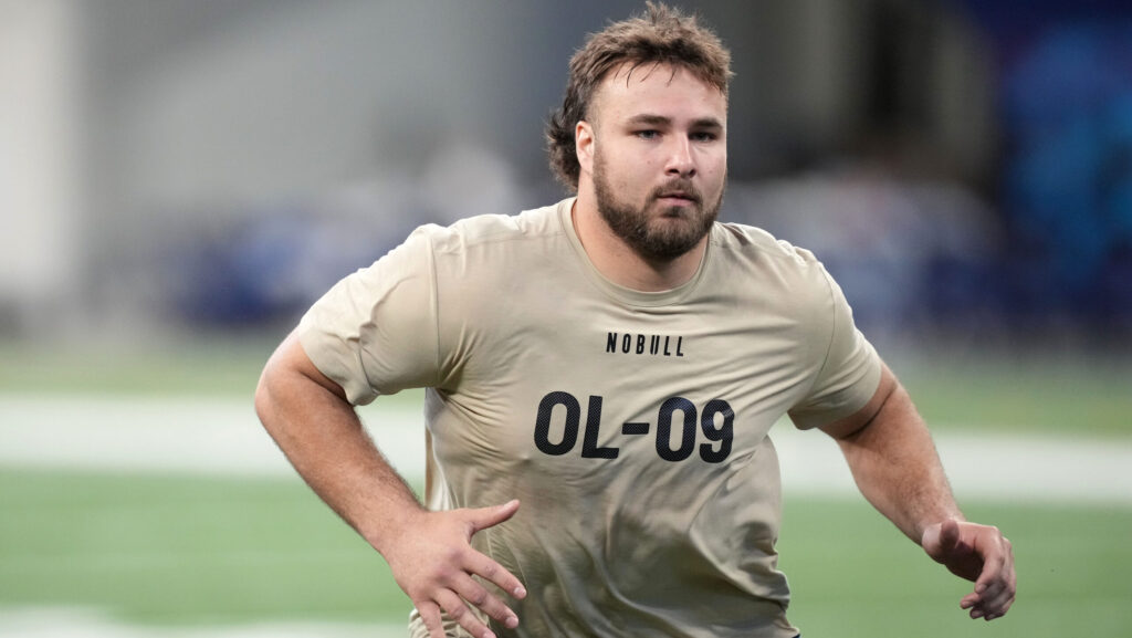 Wisconsin Badgers offensive lineman Tanor Bortolini