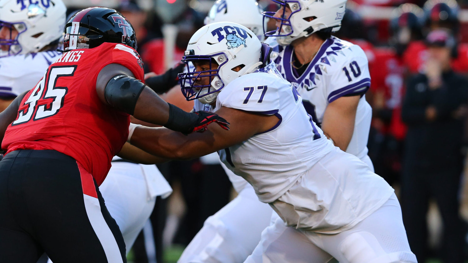 Texas Christian Horned Frogs offensive tackle Brandon Coleman