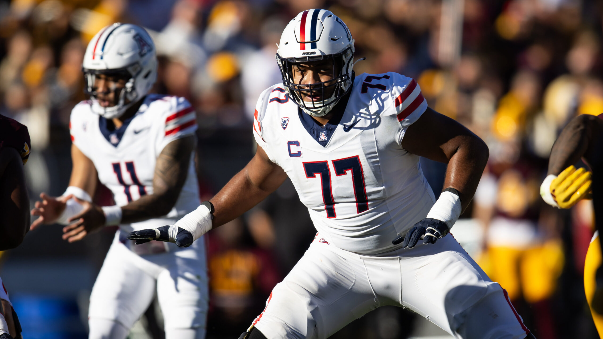 Arizona Wildcats offensive lineman Jordan Morgan