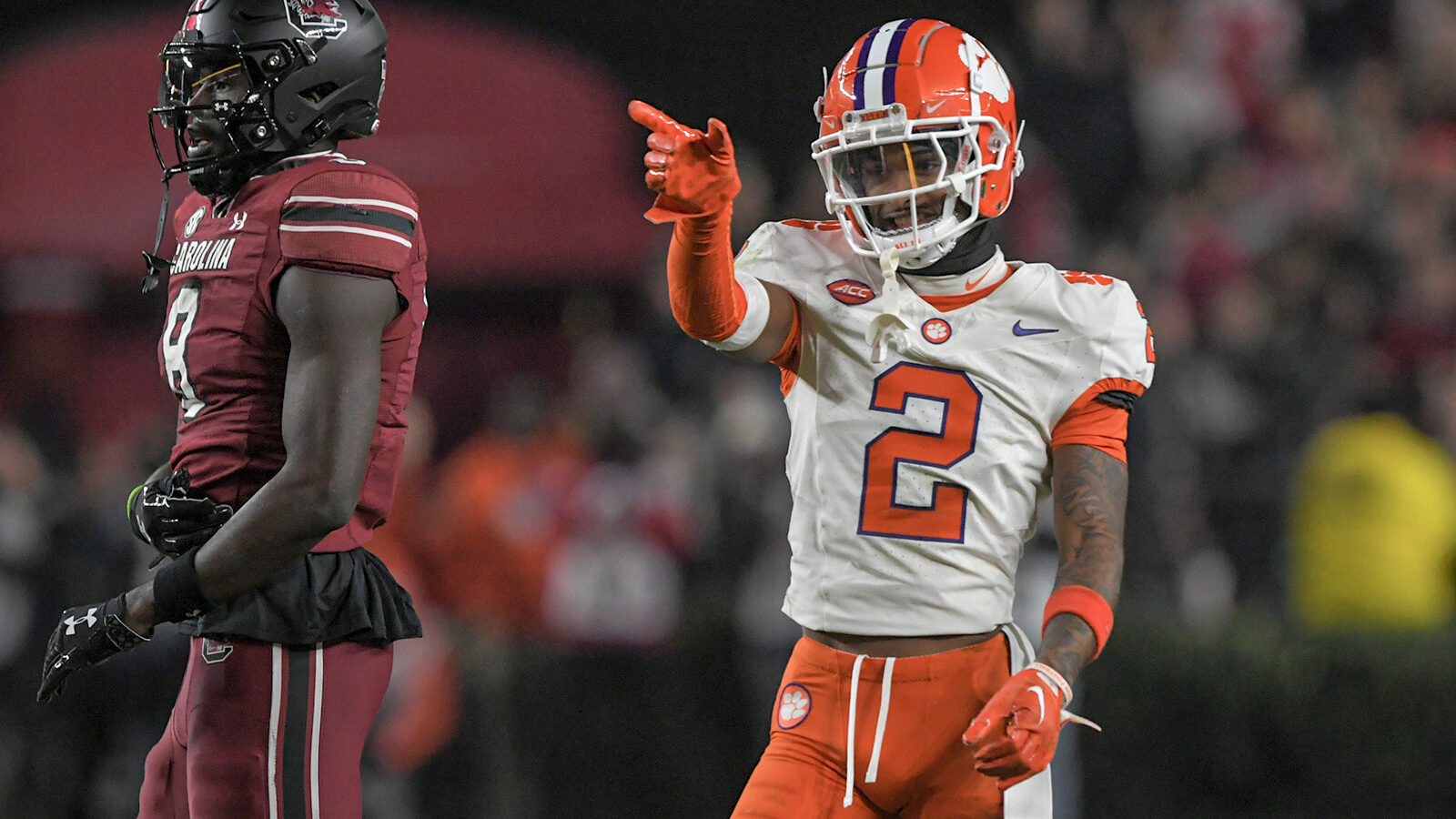 Clemson Tigers cornerback Nate Wiggins