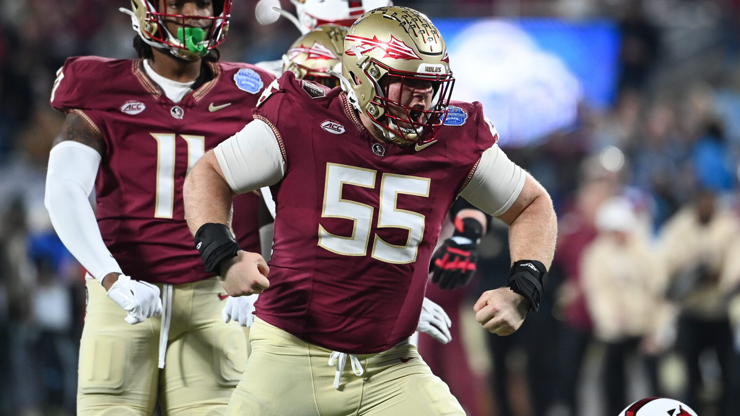 Florida State Seminoles defensive lineman Braden Fiske 