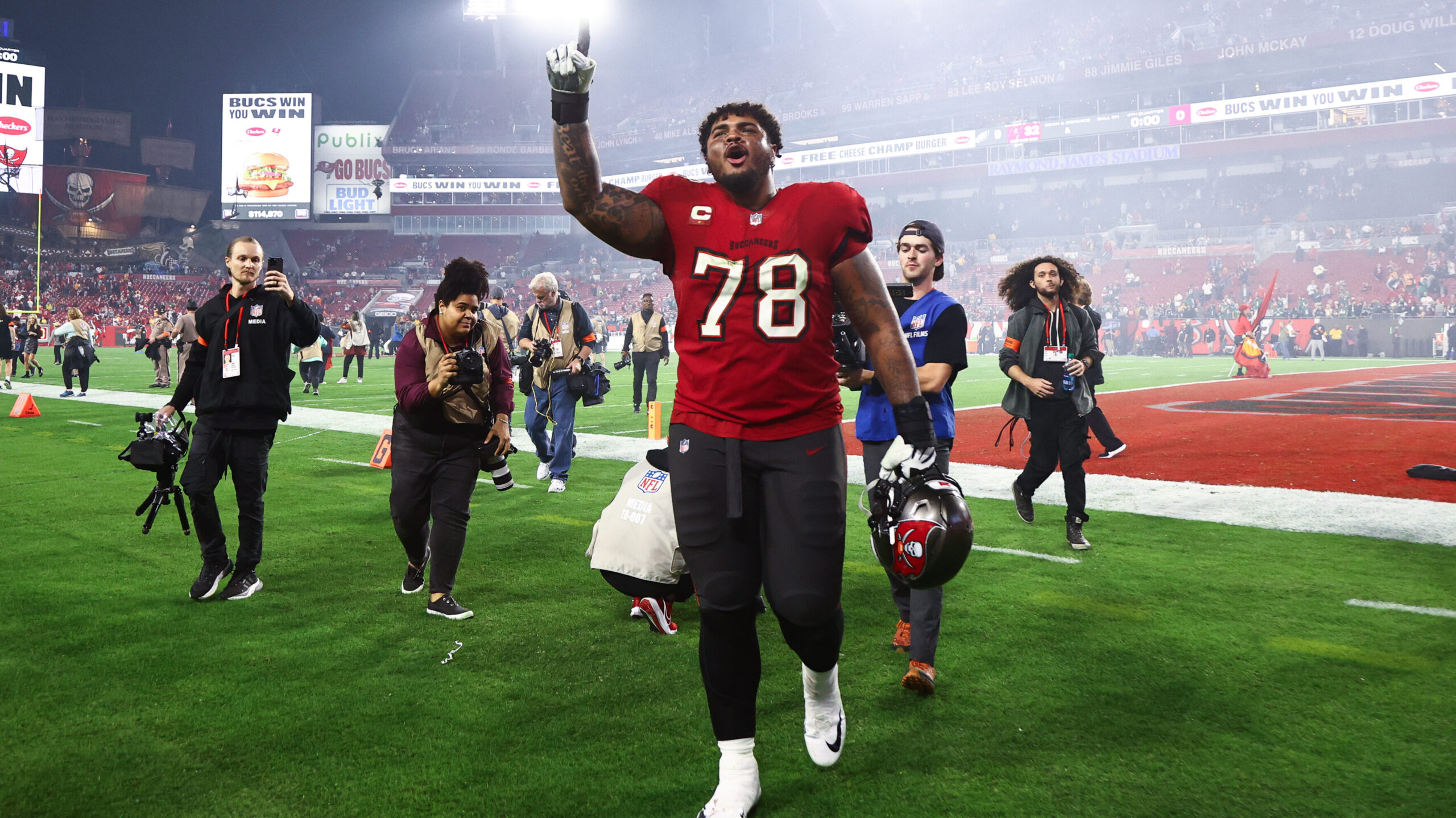 Tampa Bay Buccaneers offensive tackle Tristan Wirfs